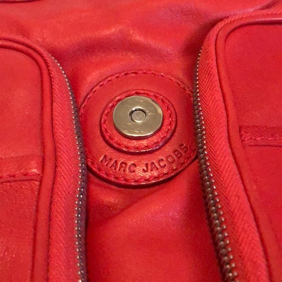 Marc Jacob Red Leather Bag - Picture 7 of 8